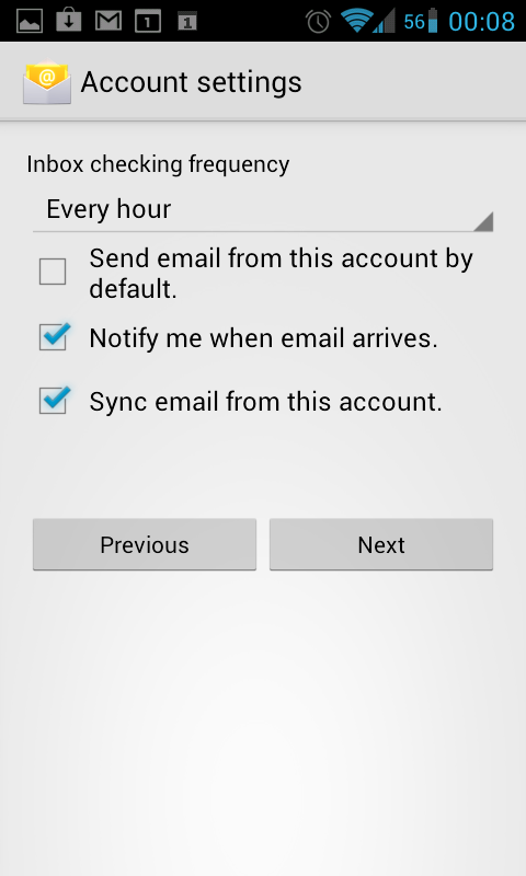 Android Account Settings